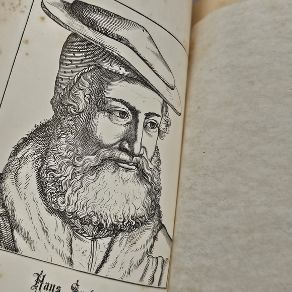 1881 Antique German Poet Hans Sachs Biography | Fatherland Series Vol 3 - Picture 5 of 13